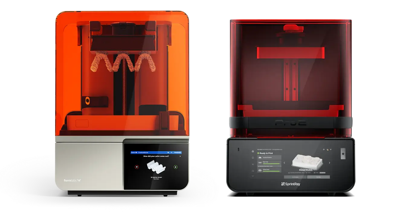 Formlabs Form 4B vs. SprintRay Pro 2