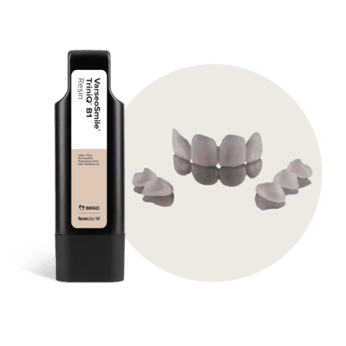 BEGO™ VarseoSmileⓇ TriniQⓇ Resin cartridge and 3D printed mock-up
