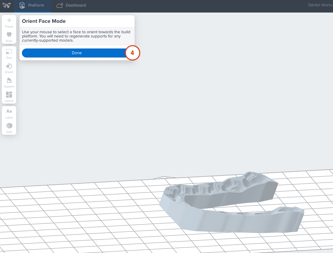 dental model orientation