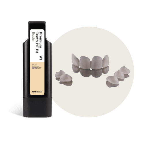 Premium Teeth Resin cartridge and 3D printed mock-up