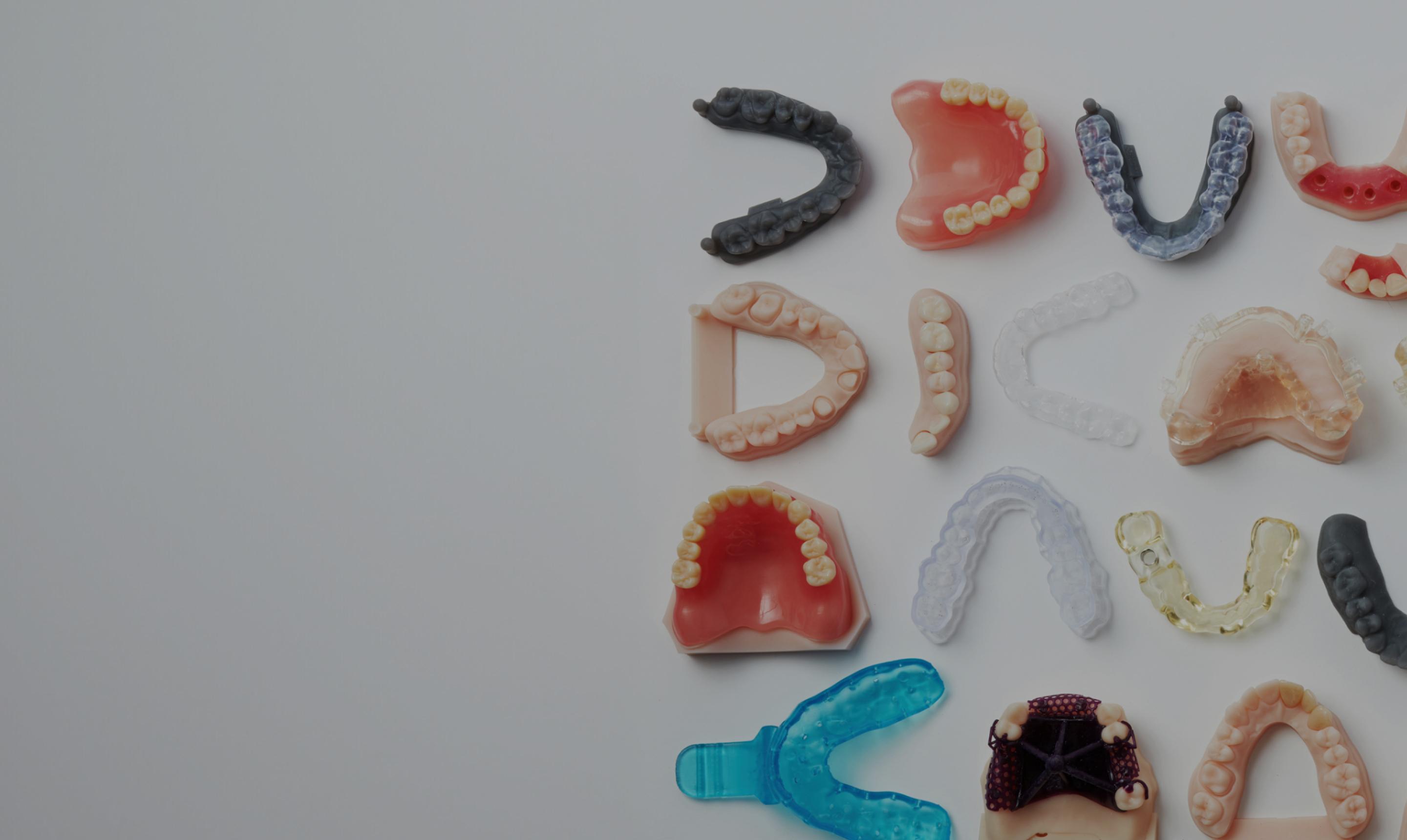 3D-gedruckte dentale Teile