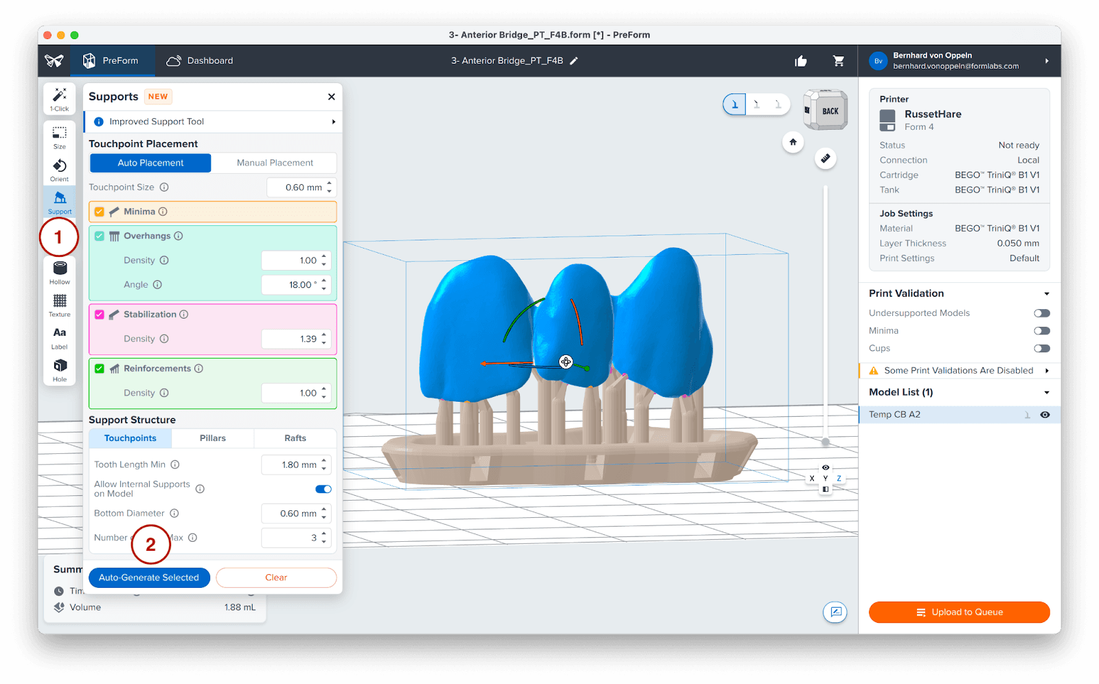 auto generate support