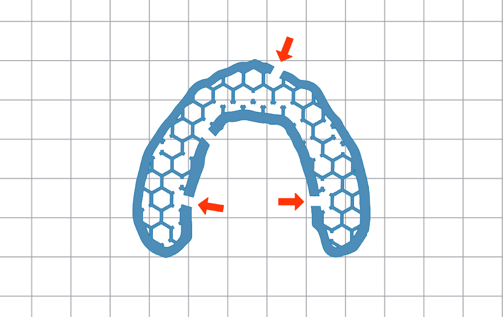 Icon of a honeycomb model