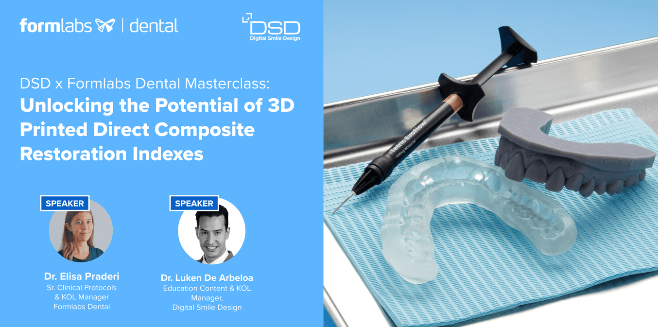 3D Printed direct composite restoration indexes