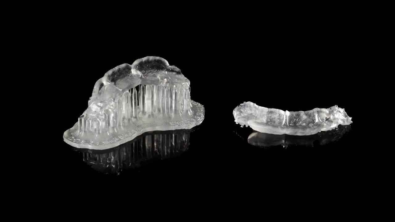 A clear, 3D printed palatal index