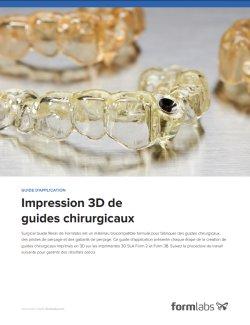 livre blanc Impression 3D de guides chirurgicaux