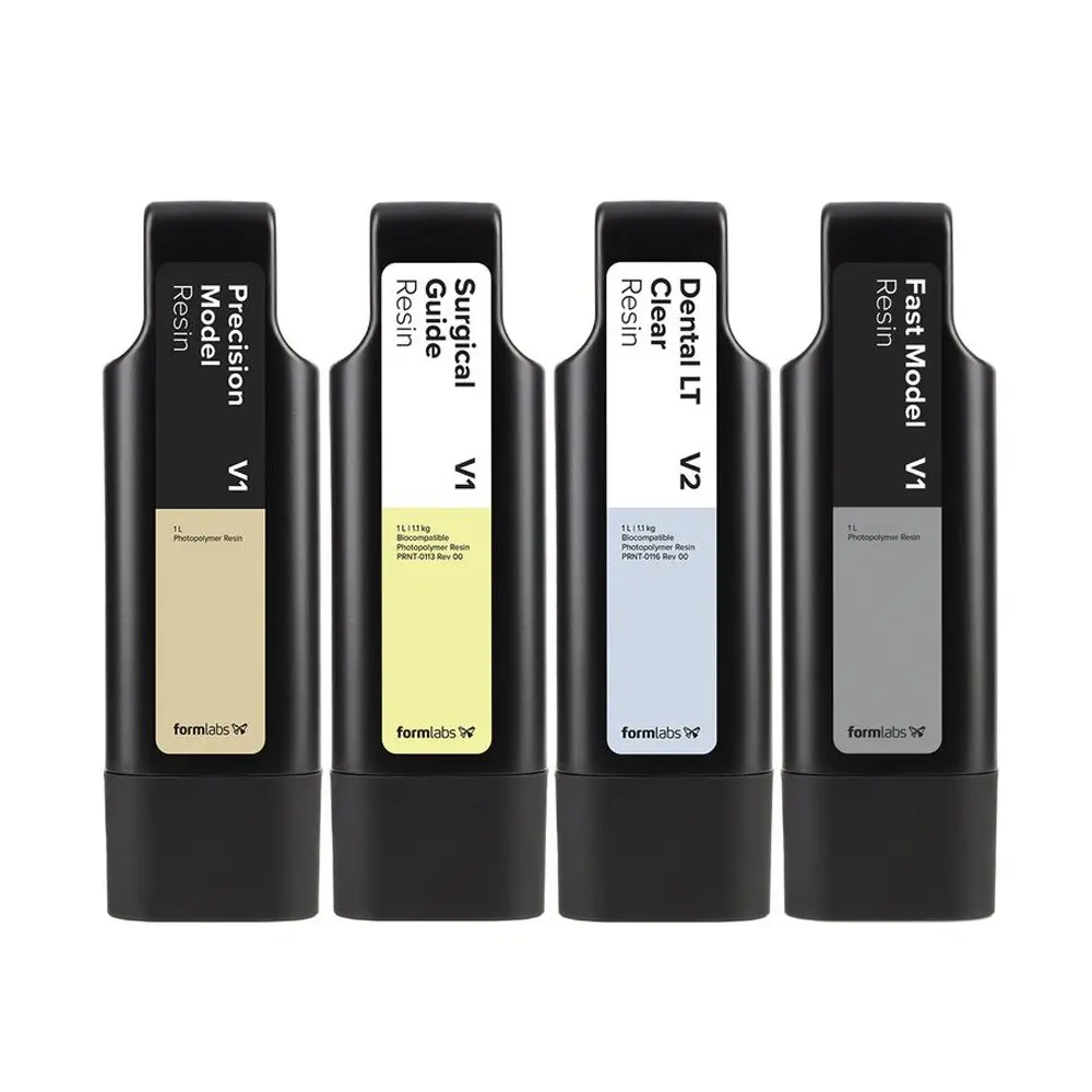 Four Form 4 resin containers