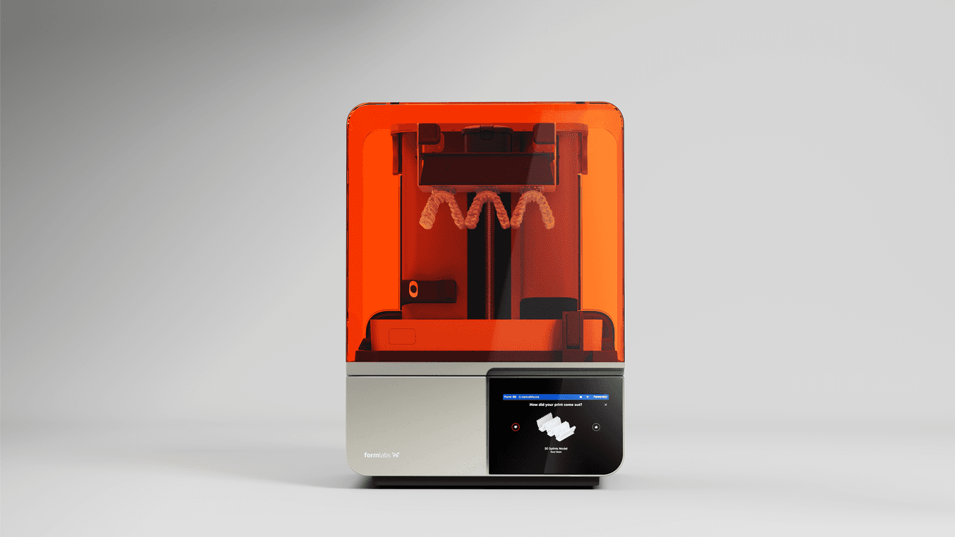 3D-Drucker Form 4B mit fertig gedruckter Okklusionsschiene