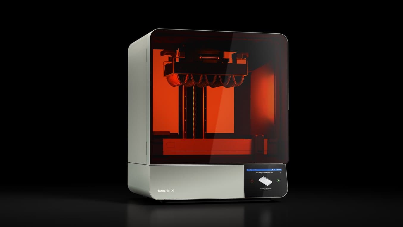 Form 4BL with printed dental models inside