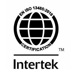Siegel der Zertifizierung nach ISO 13485 von Intertek