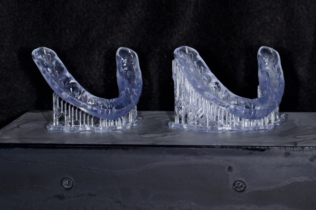 Apparecchio stampato in 3D dal dott. Baer sulla Form 4B