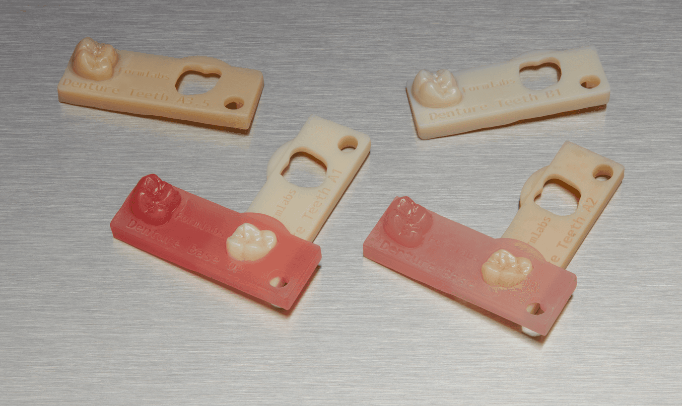 digital denture resin shades from Formlabs
